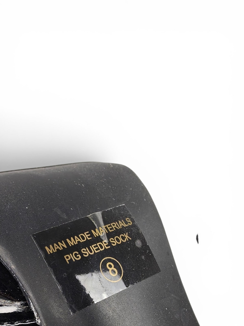 Women's Black Patent Ankle-Strap Stiletto Pumps - Picture 5 of 6